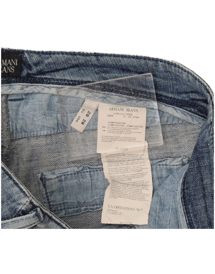 Armani Dame Skinny Jeans W28 L30 Blå Bomuld