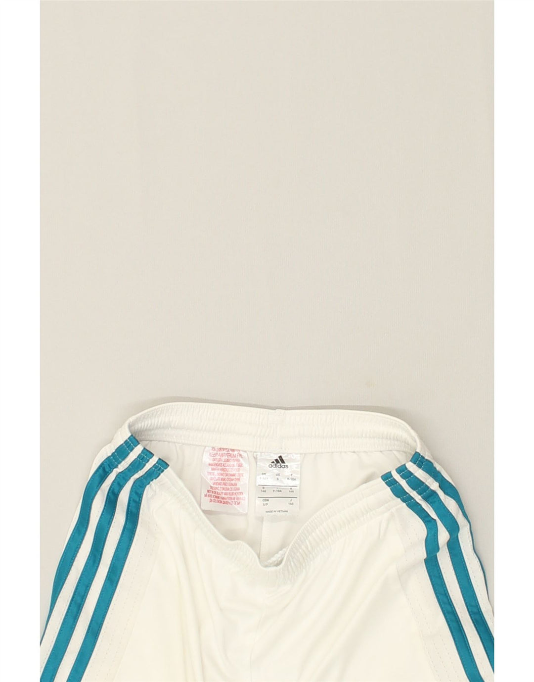 ADIDAS Boys Sport Shorts 9-10 Years White | Vintage Adidas | Thrift | Second-Hand Adidas | Used Clothing | Messina Hembry 