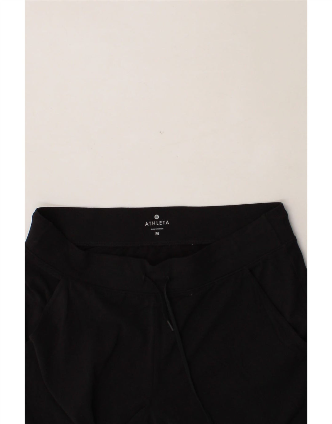 ATHLETA Womens Tracksuit Trousers UK 14 Medium Black Nylon Vintage Athleta and Second-Hand Athleta from Messina Hembry 