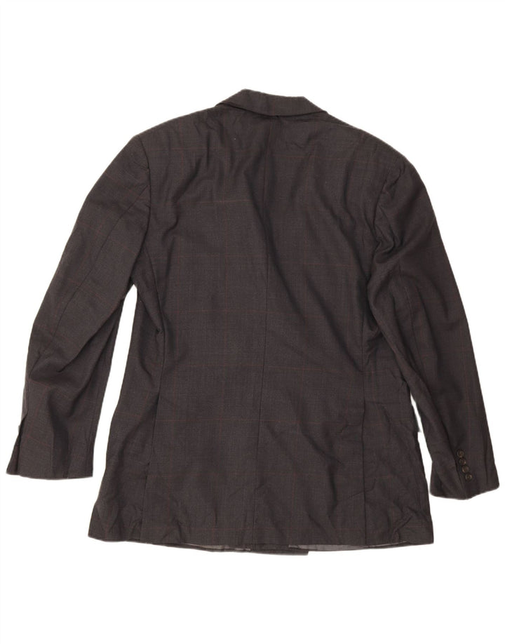 Polo Ralph Lauren Herre Double Breasted Blazer Jacket UK 40 Large Grey Check