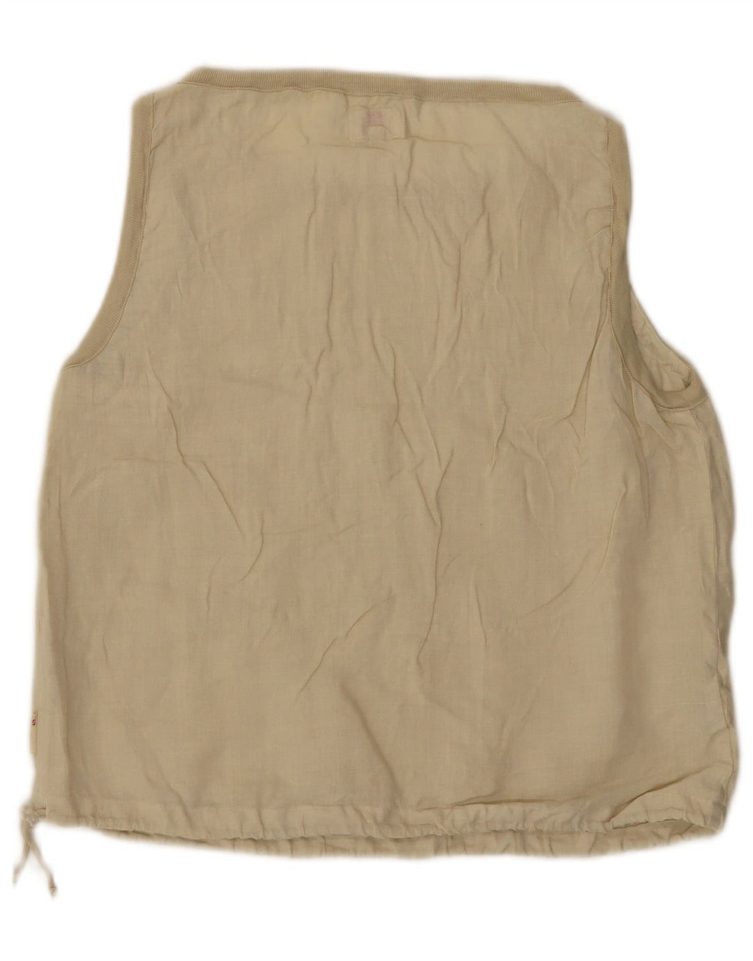 Superga Dame ærmeløs bluse Top IT 48 XL Beige hør