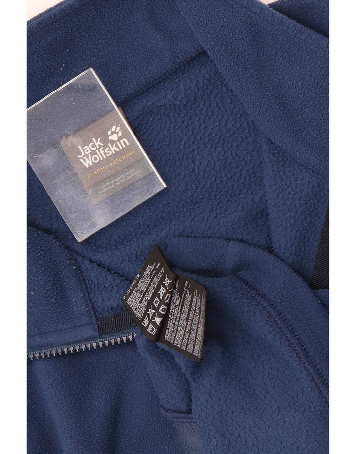 Jack Wolfskin Herre Fleecejakke UK 42 Stor Blå Polyester