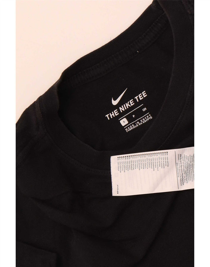 Nike T-shirt top lille sort bomuld til mænd