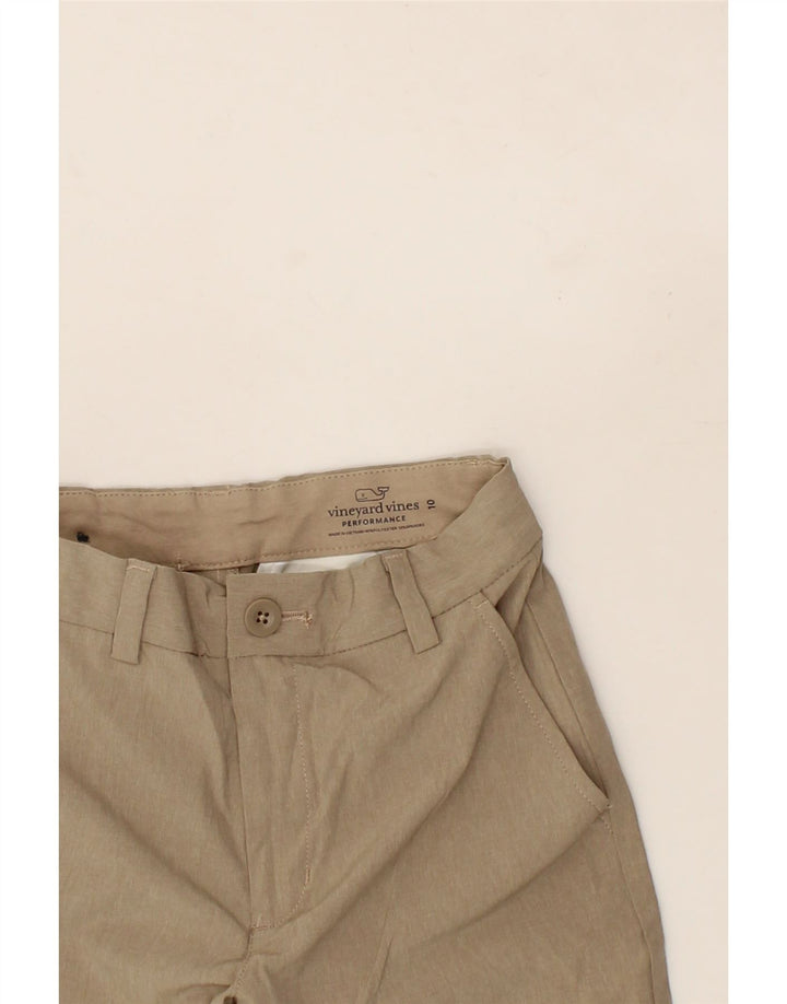 VINEYARD VINES Boys Chino Shorts 9-10 Years W24 Beige Polyester Vintage Vineyard Vines and Second-Hand Vineyard Vines from Messina Hembry 