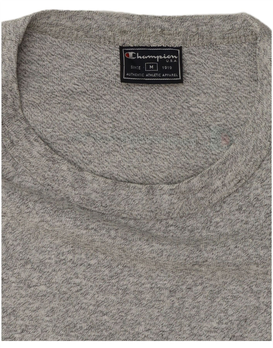 CHAMPION Mens Italia Graphic T-Shirt Top Medium Grey Flecked
