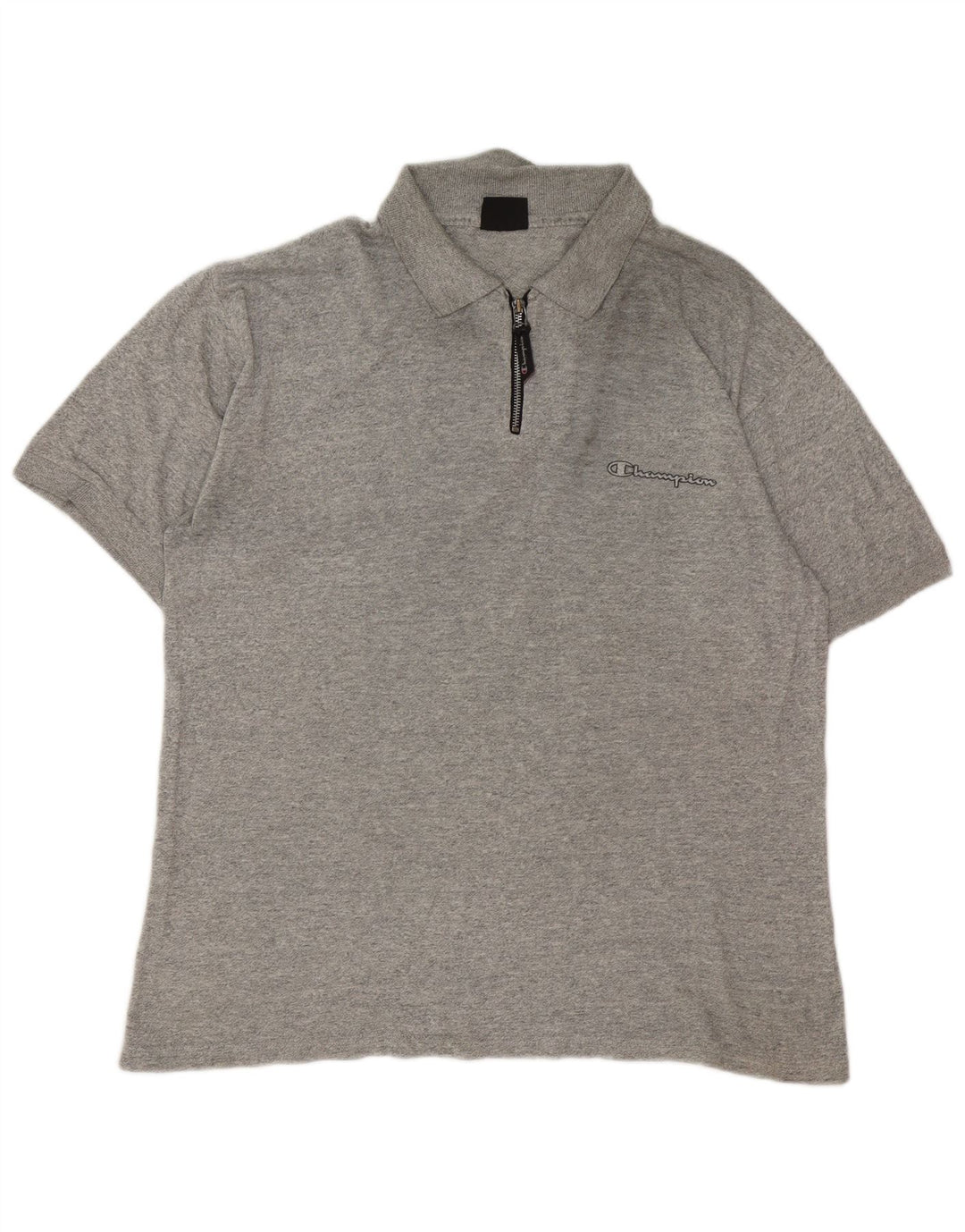 Champion Herre Polo Shirt Large Grey Flecked