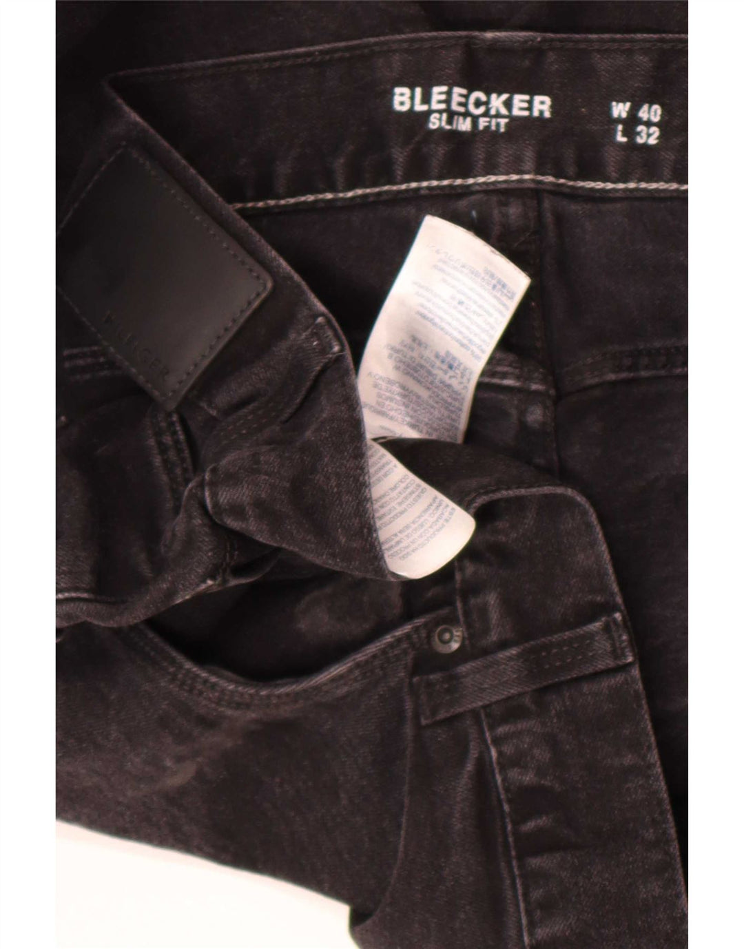 Tommy Hilfiger Herre Bleecker Slim Jeans W40 L32 Sort Bomuld