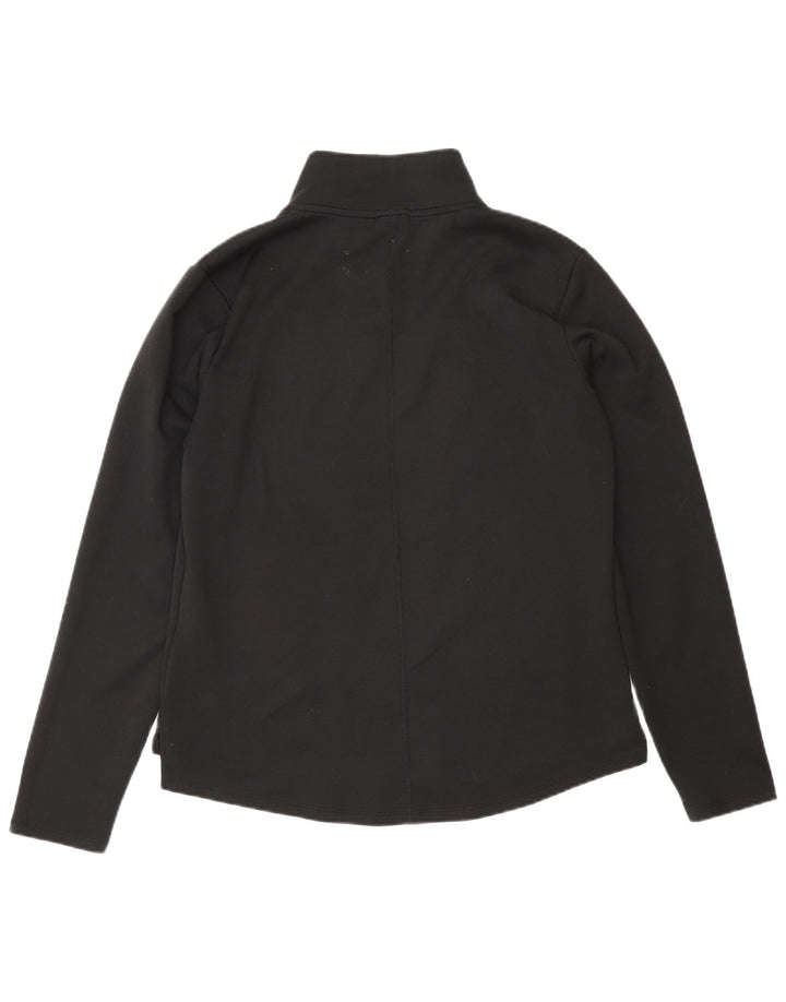 Nike Dame Therma-Fit Pullover med lynlås-hals Træningsdragt Top UK 14 Medium Sort