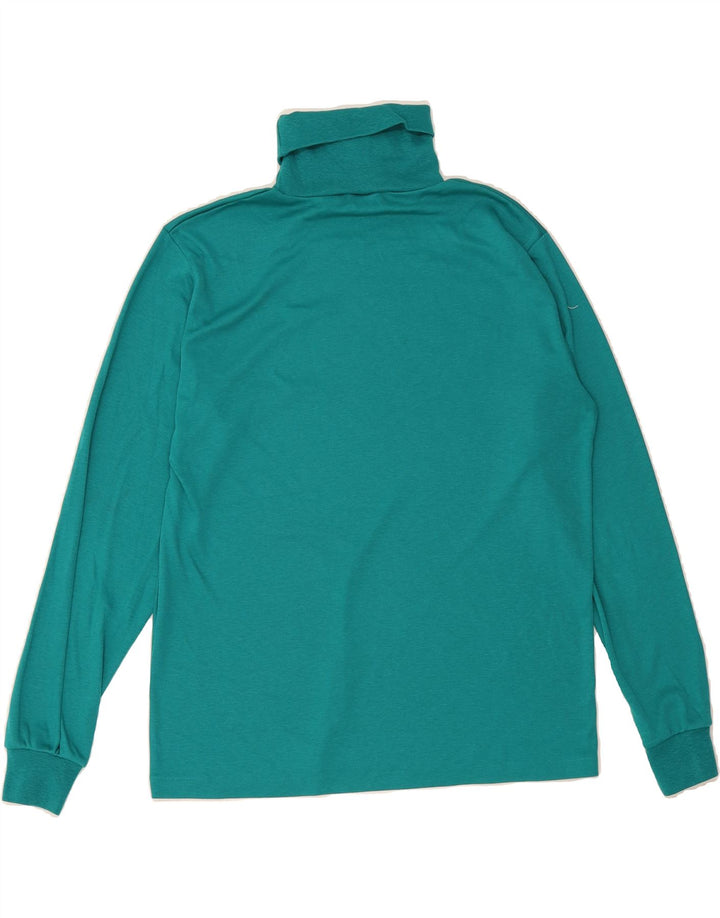 L.L.BEAN Womens Top Long Sleeve UK 14 Large Turquoise Polyester Vintage L.L.Bean and Second-Hand L.L.Bean from Messina Hembry 