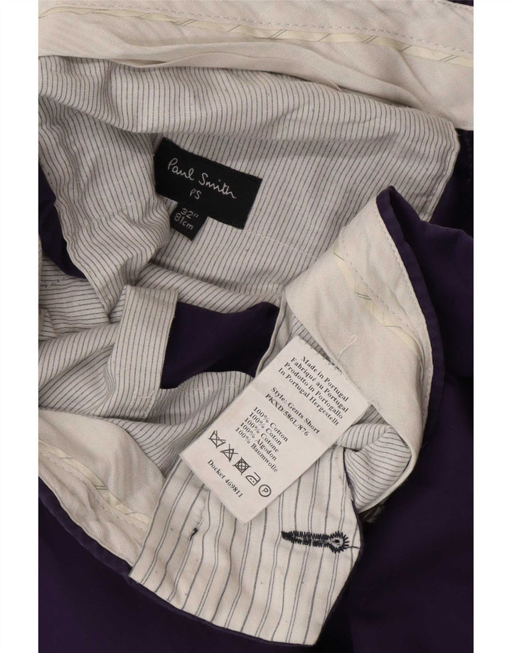 Paul Smith Chino Shorts til mænd W32 Medium Lilla Bomuld
