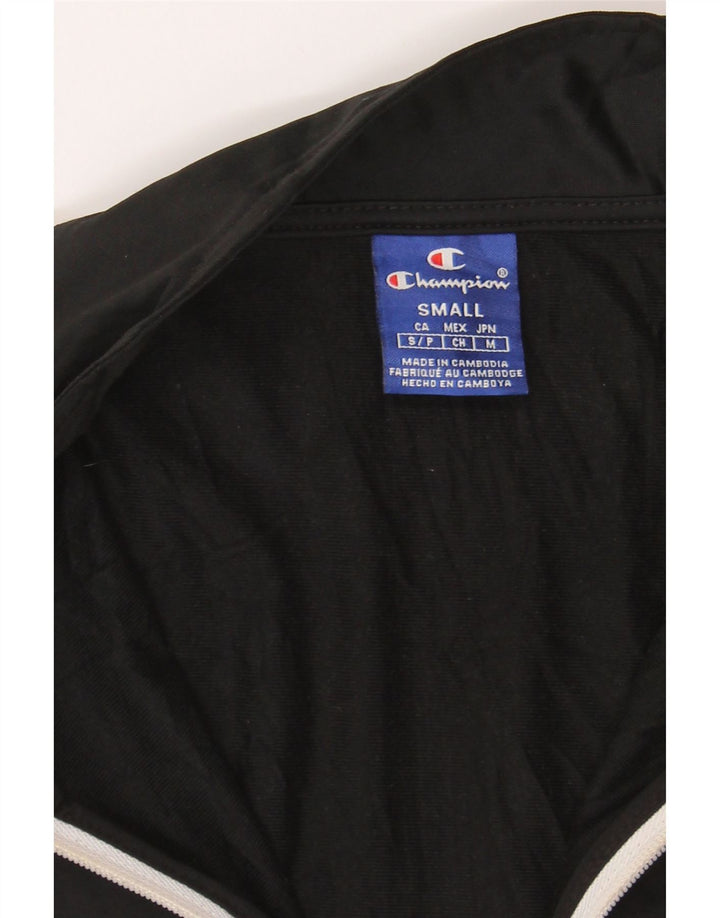 CHAMPION Womens Tracksuit Top Jacket UK 10 Small Black Colourblock Vintage Champion and Second-Hand Champion from Messina Hembry 