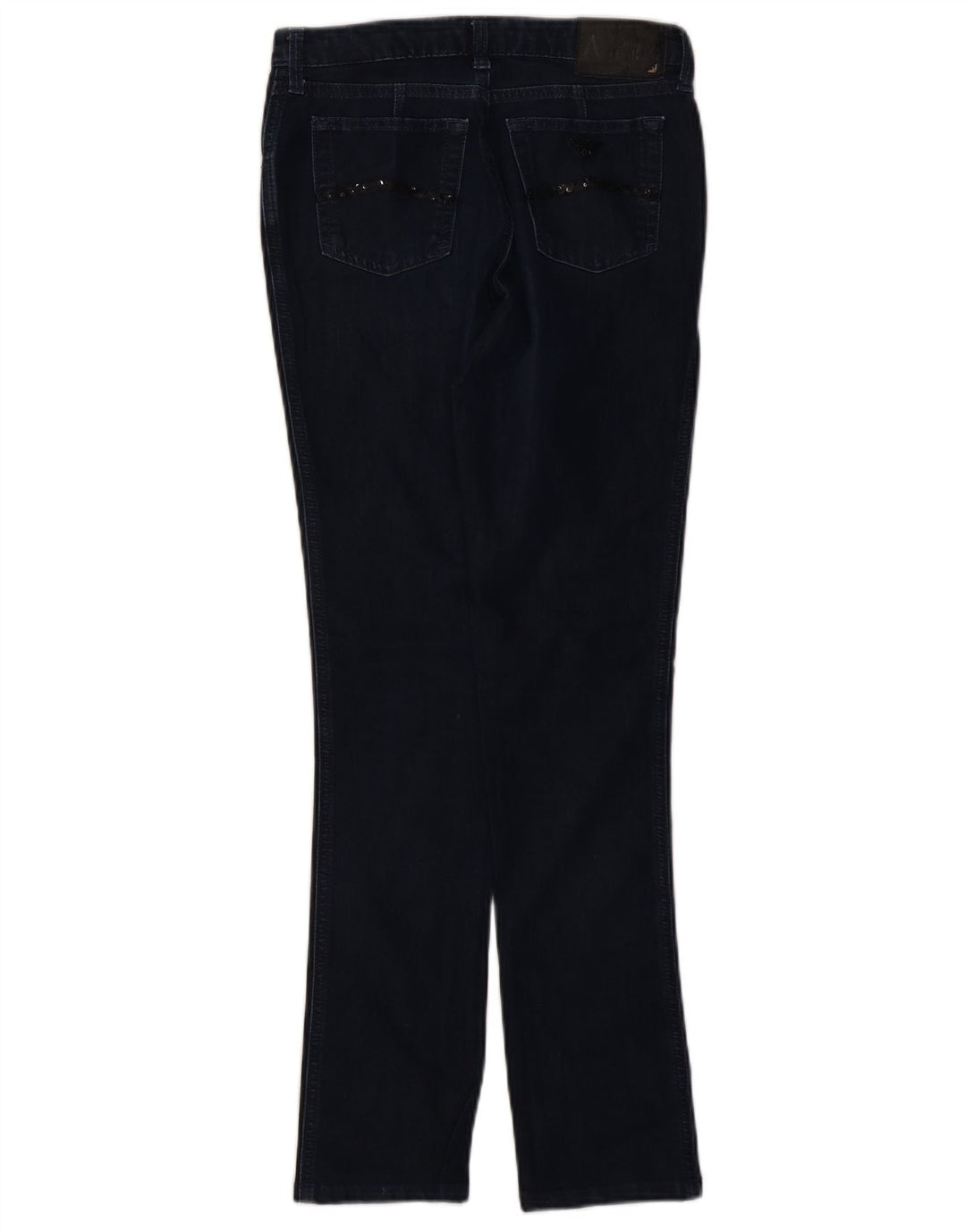 Armani Dame Slim Jeans W30 L29 Marineblå Bomuld