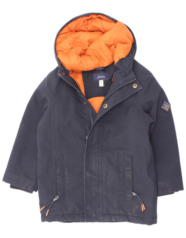 Joules drenge hættepolstret jakke 4-5 år marineblå polyester