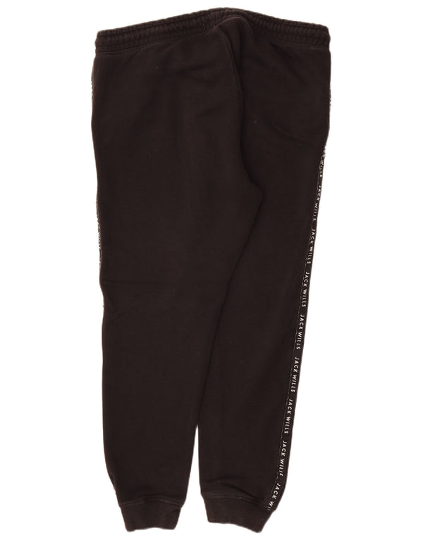 Jack Wills Grafisk træningsdragt til kvinder Joggers UK 14 Large Black