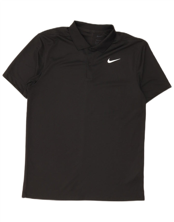 Nike Dri Fit poloshirt til mænd, lille sort polyester