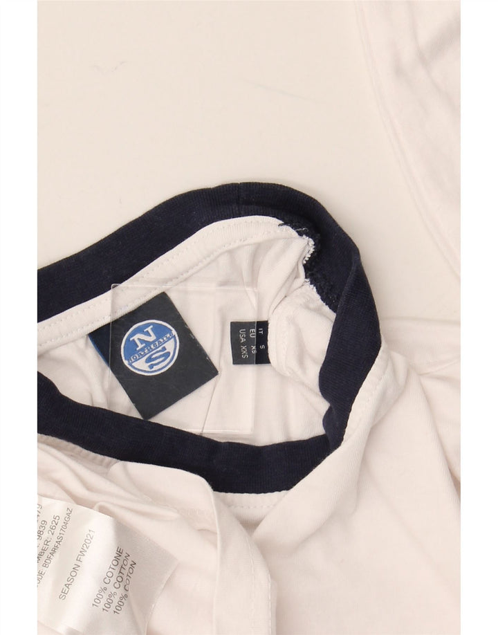 NORTH SAILS Herre Top Langærmet XS Hvid Bomuld