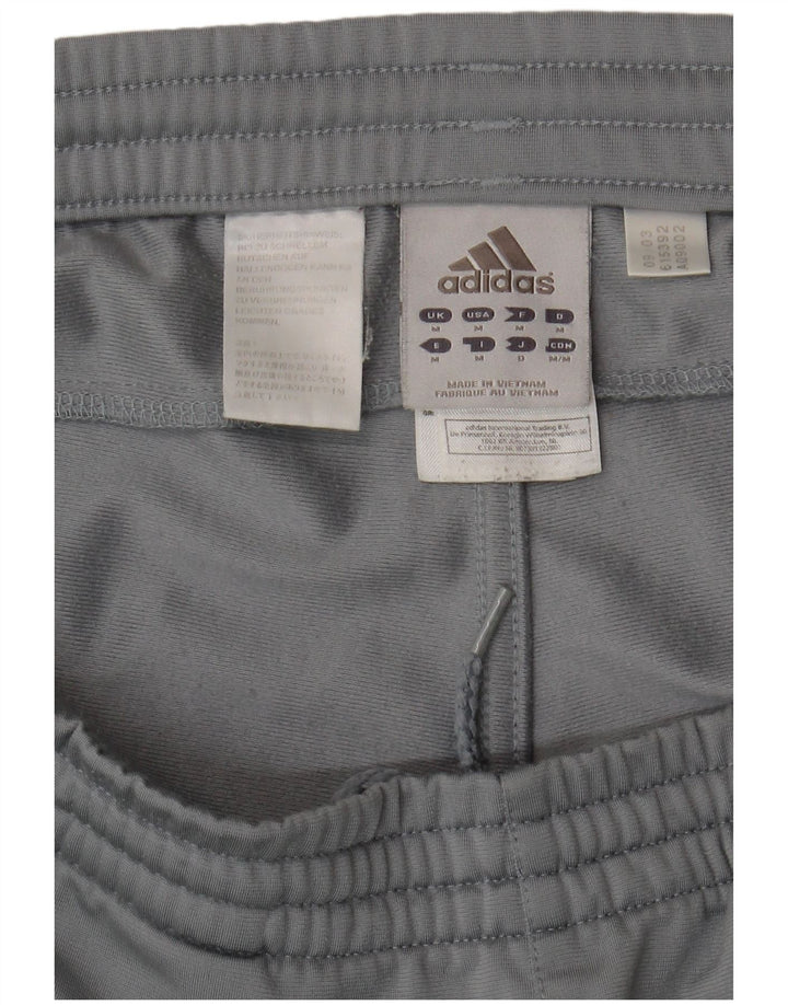 ADIDAS Mens Tracksuit Trousers Medium Grey Polyester Sports