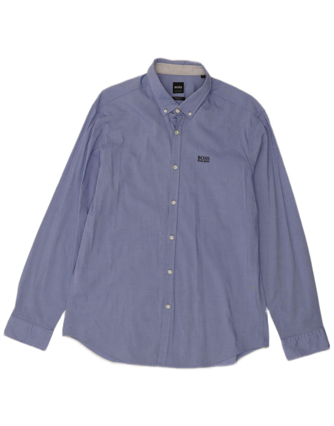 Hugo Boss Herre Regular Fit skjorte XL blå bomuld