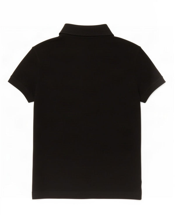 Trussardi Jeans Dame Polo Shirt UK 10 Small Black Bomuld