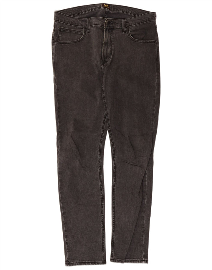 Lee Herre Luke Slim Jeans W34 L32 Grå Bomuld