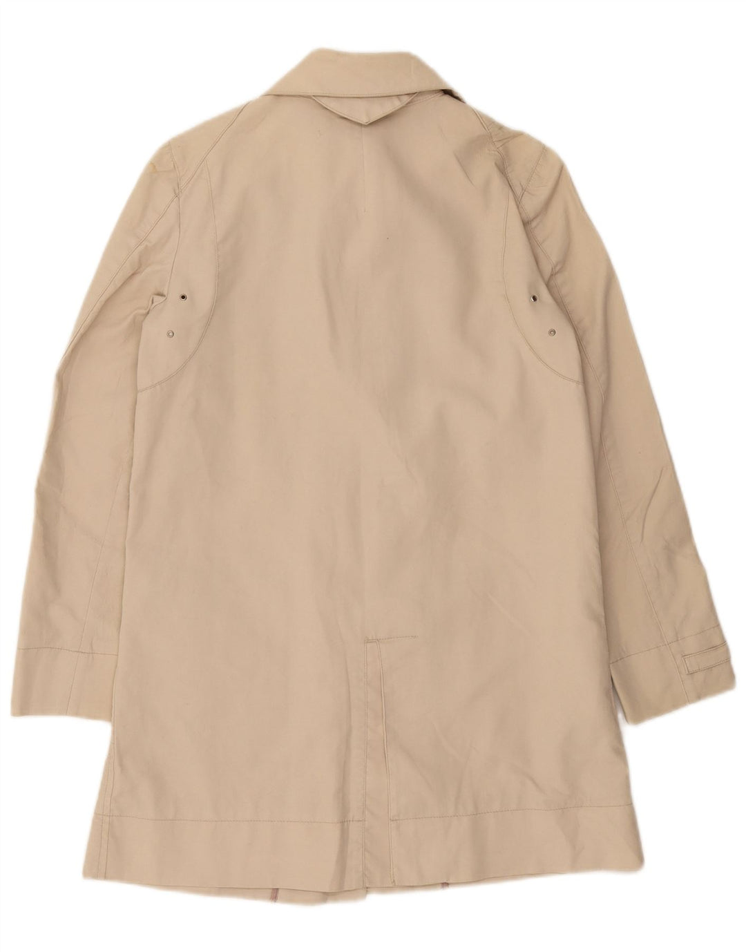 Zara Trench Coat til kvinder UK 12 Medium Beige Bomuld