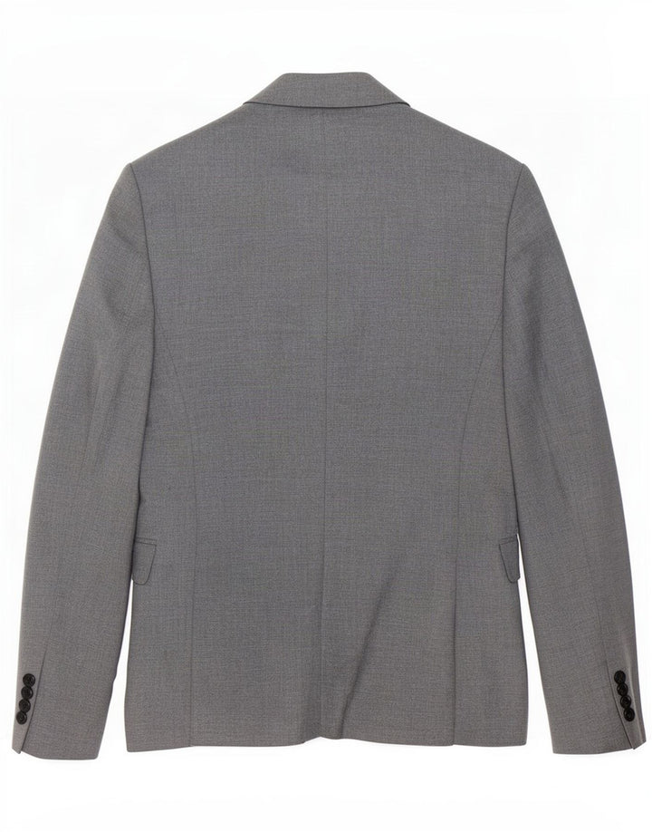Zara Herre 1-knap blazerjakke EU 44 XS Grå Polyester