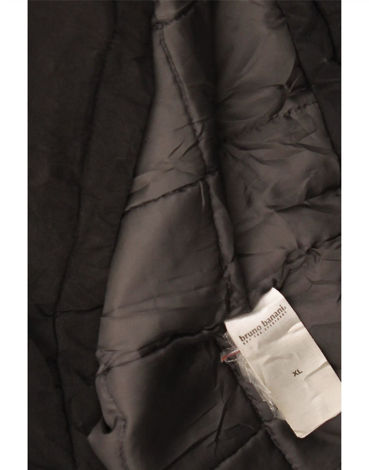 Bruno Banani Herre Hooded Parka Jacket UK 42 XL Sort Polyamid