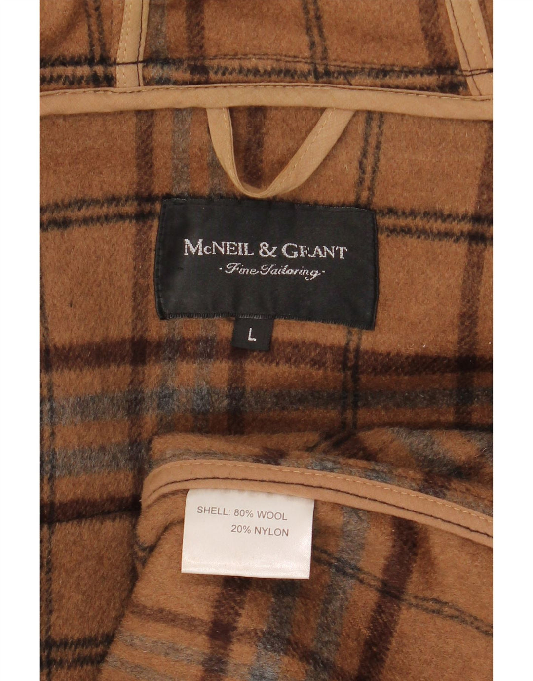 McNeil & Grant Dame Hooded Oversized Duffel Coat UK 16 Large Black Wool