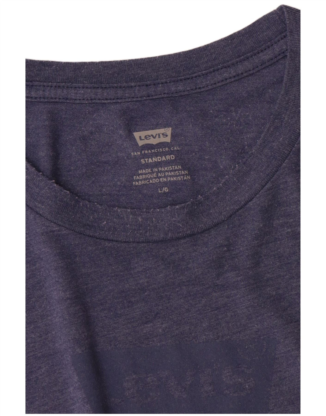 Levi's Herre Standard Grafisk T-Shirt Top Stor Blå