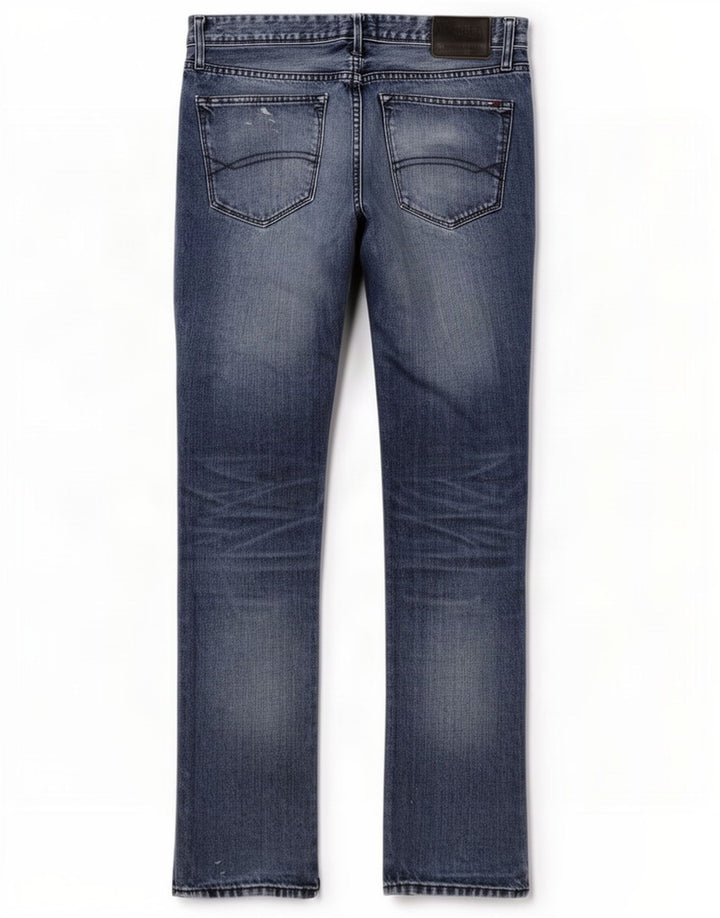 Tommy Hilfiger Dame Slim Jeans W32 L34 Marineblå Bomuld