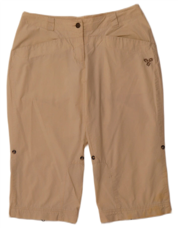 JACK WOLFSKIN Bermuda-shorts til kvinder UK 10/12 Medium W30 Beige