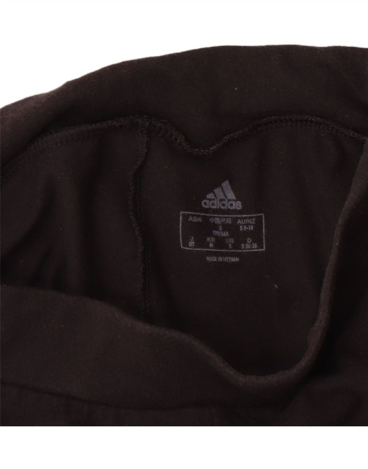 Adidas Dame Leggings UK 8/10 Small Black Bomuld