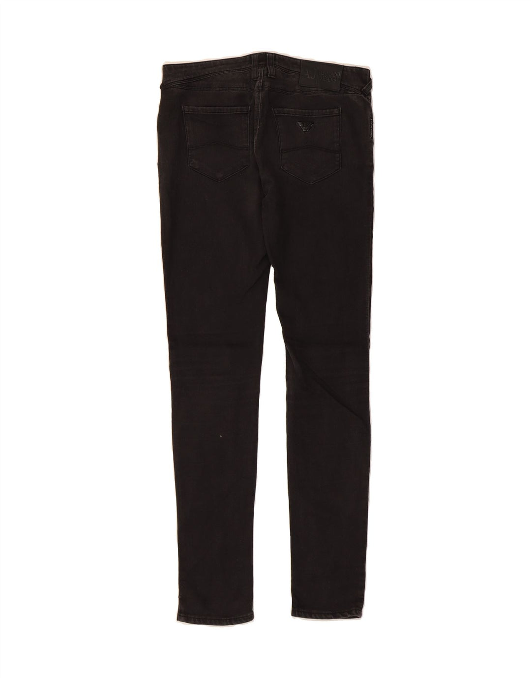 ARMANI Womens Skinny Jeans W26 L30 Black Cotton Vintage Armani and Second-Hand Armani from Messina Hembry 