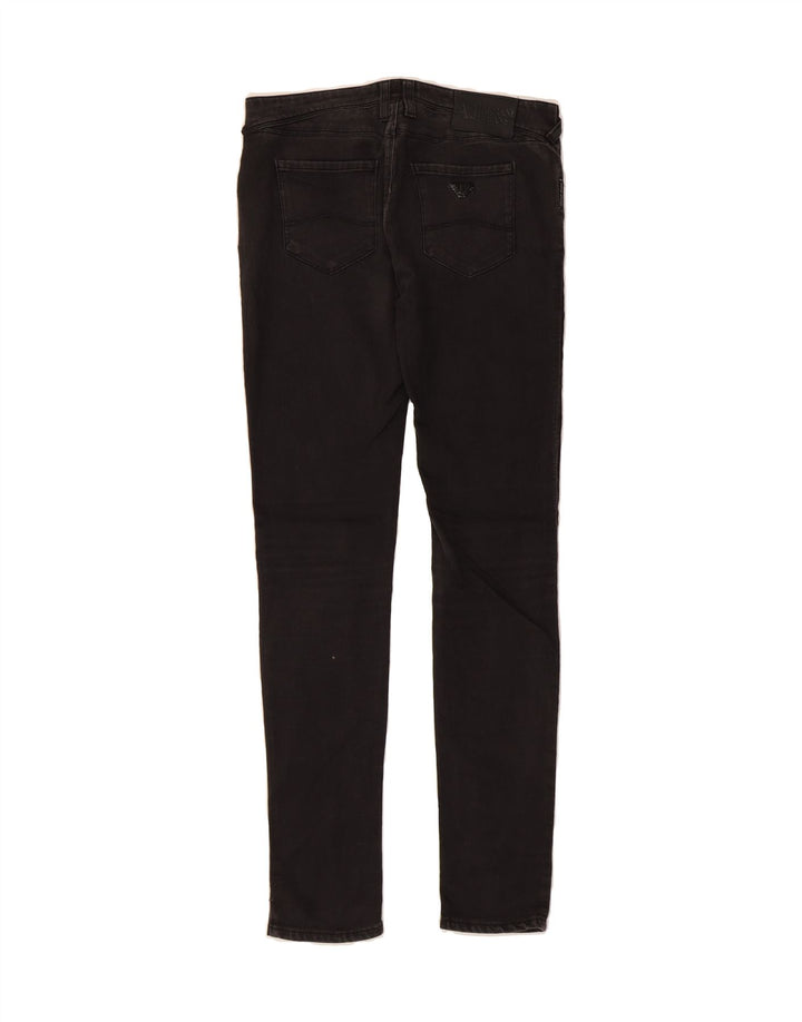 ARMANI Womens Skinny Jeans W26 L30 Black Cotton Vintage Armani and Second-Hand Armani from Messina Hembry 