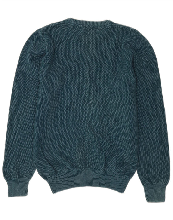 Marks & Spencer Herre Regular Fit Jumper Sweater med rund hals lille blå bomuld