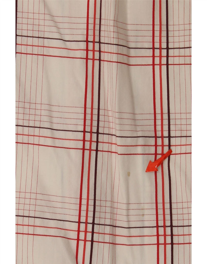 Wrangler kortærmet herreskjorte XL Hvid ternet bomuld