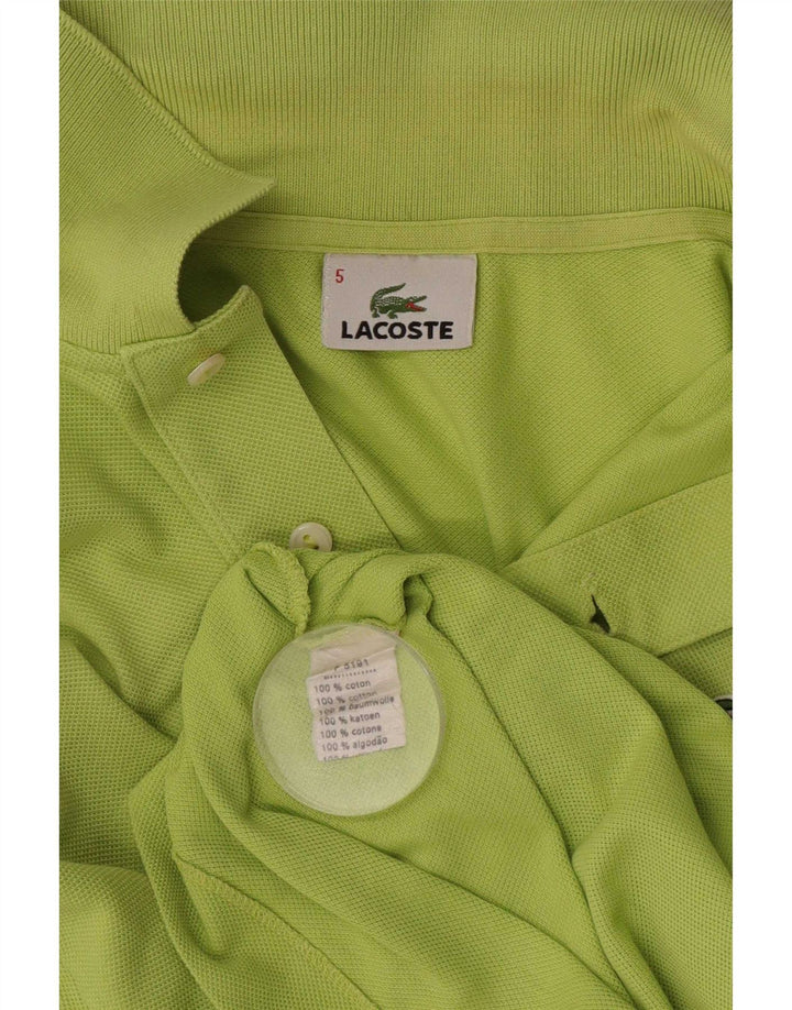 Lacoste herre poloskjorte str. 5 Large grøn bomuld
