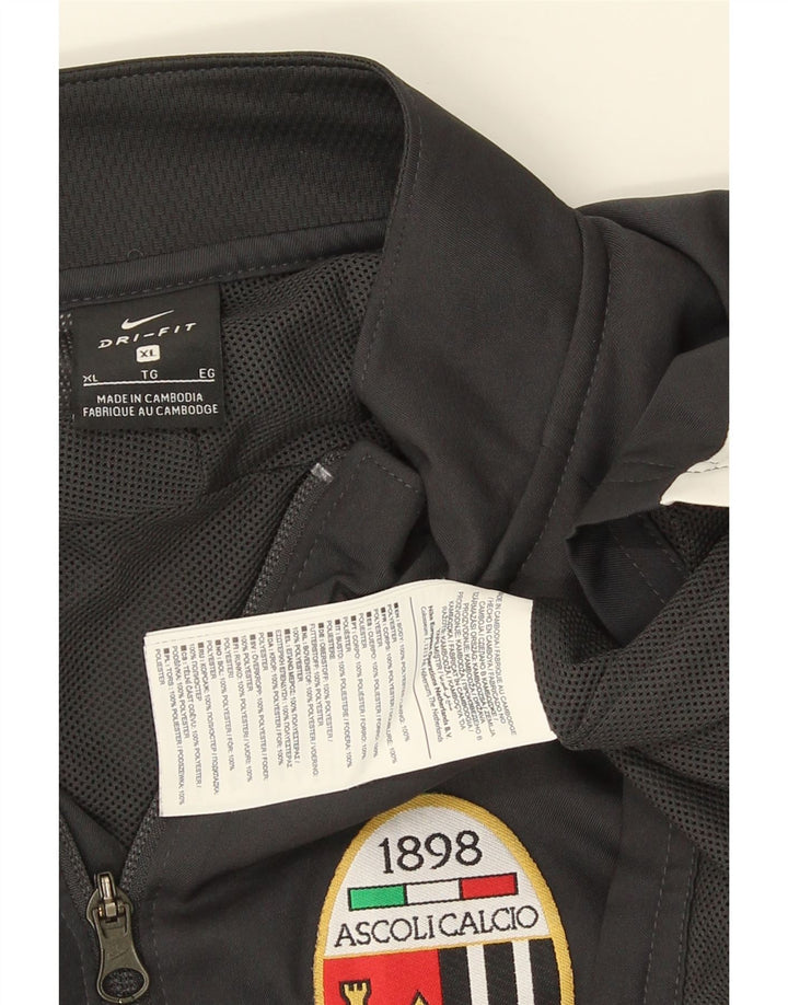 Nike Herre Ascoli Calcio 1898 Træningsdragt Topjakke XL Grå Polyester