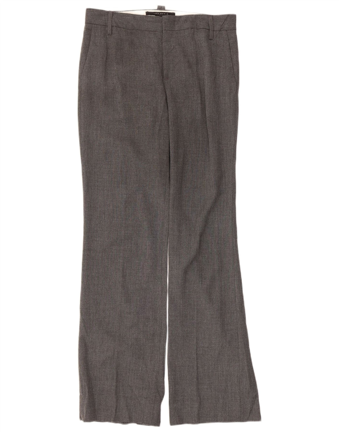 Zara Dame Bootcut Chino Bukser EU 38 Small W28 L32 Grå