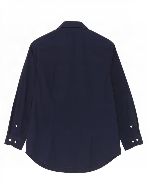 Ralph Lauren Dameskjorte UK 14 Medium Navyblå Bomuld
