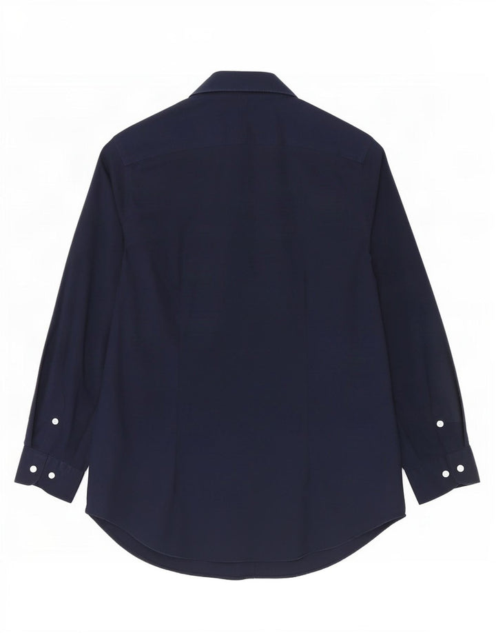 Ralph Lauren Dameskjorte UK 14 Medium Navyblå Bomuld