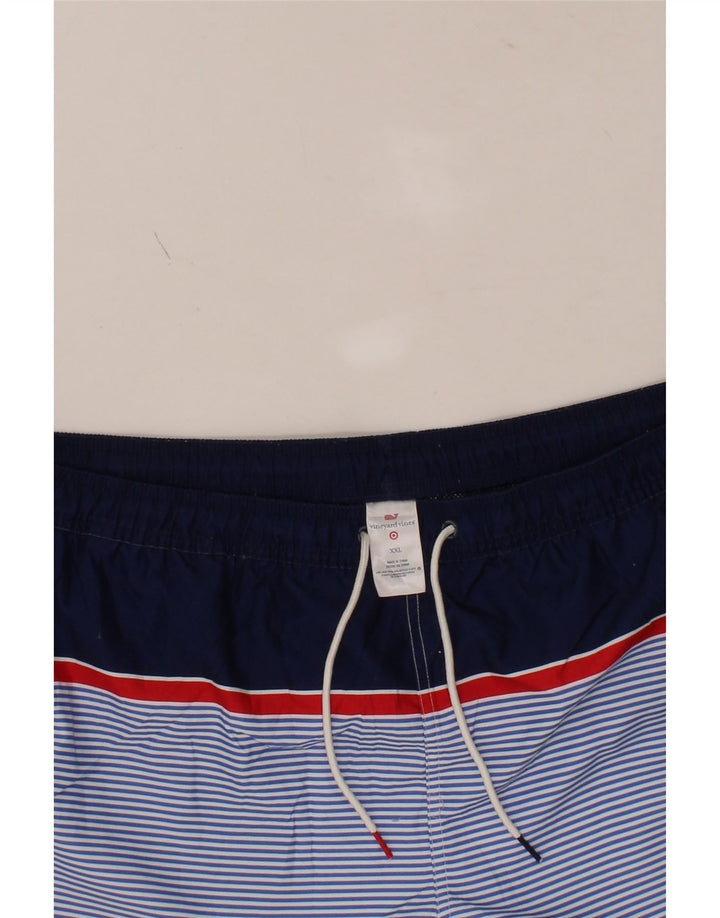 VINEYARD VINES Mens Sport Shorts 2XL Blue Colourblock Polyester Vintage Vineyard Vines and Second-Hand Vineyard Vines from Messina Hembry 