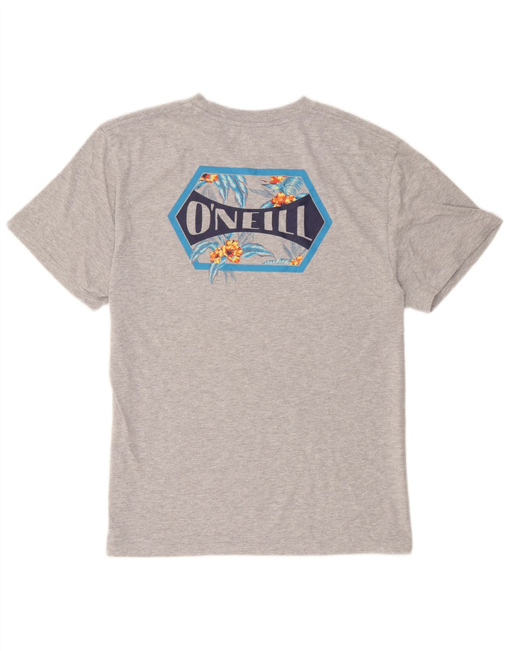 O'Neill Herre Modern Fit Grafisk T-Shirt Top Stor Grå Bomuld