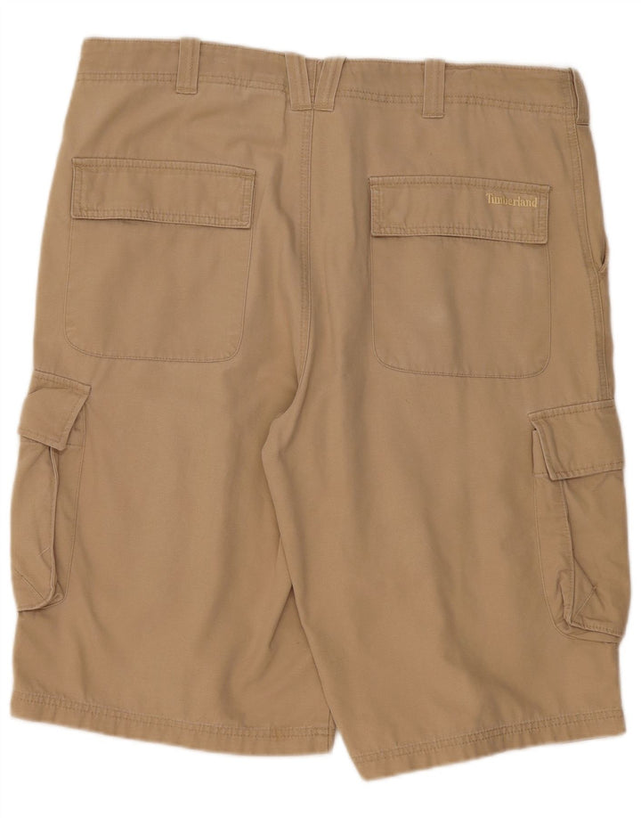 TIMBERLAND Mens Cargo Shorts W36 Large  Beige Cotton