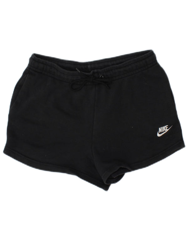 NIKE sportsshorts til kvinder UK 10 Small Black Bomuld