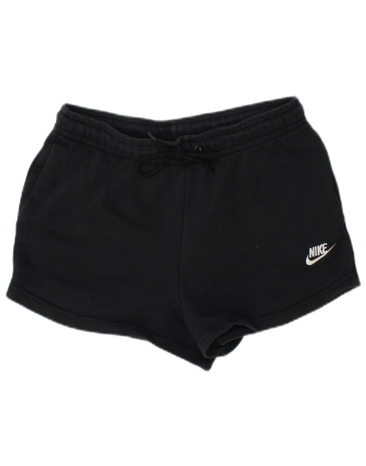 NIKE sportsshorts til kvinder UK 10 Small Black Bomuld