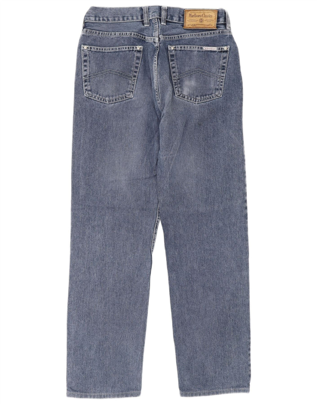 Marlboro Classics Straight Jeans til mænd W32 L30 Blå Bomuld
