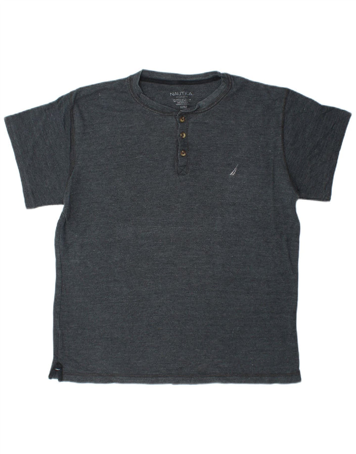 Nautica Herre T-Shirt Top Medium Marineblå Bomuld