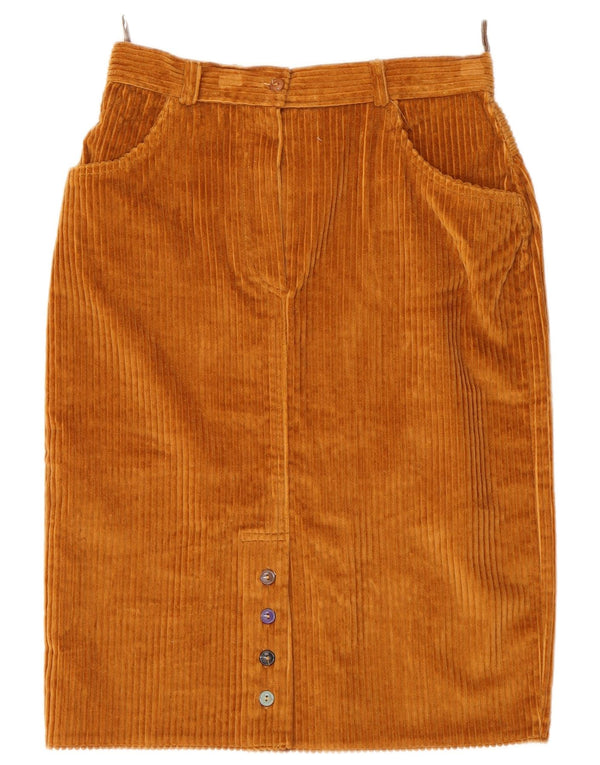 Vintage damefløjlsnederdel IT 42 Medium W28 Beige