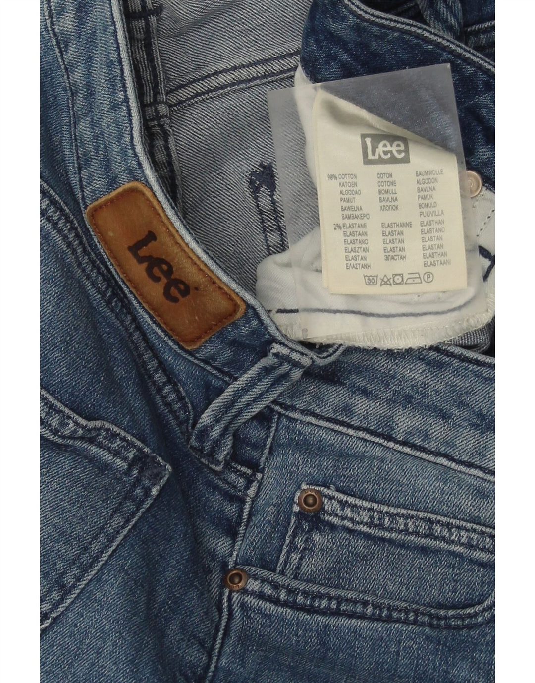 Lee Dame Elly Slim Jeans W30 L31 Blå Bomuld